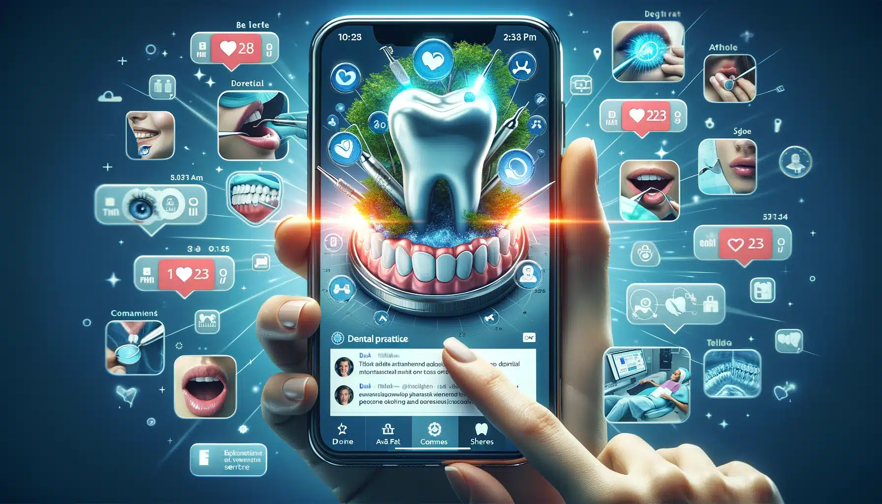 content marketing for dentists social media
