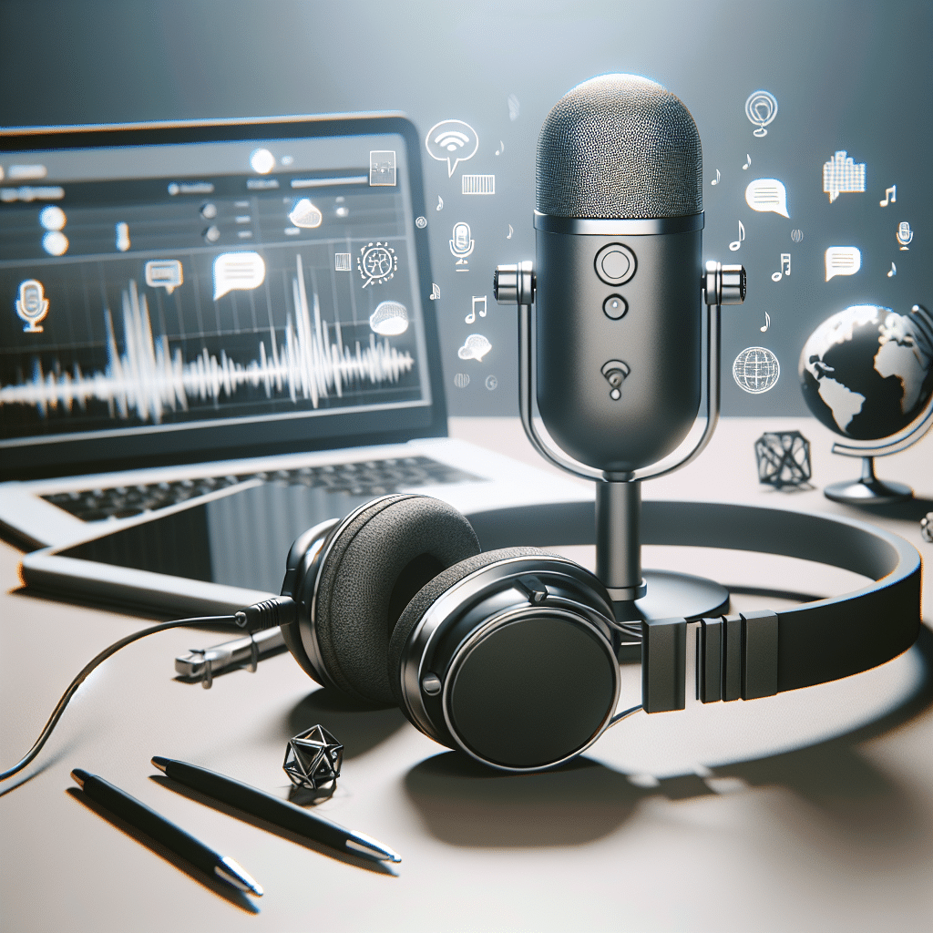 ecommerce podcasts - headset and microphone